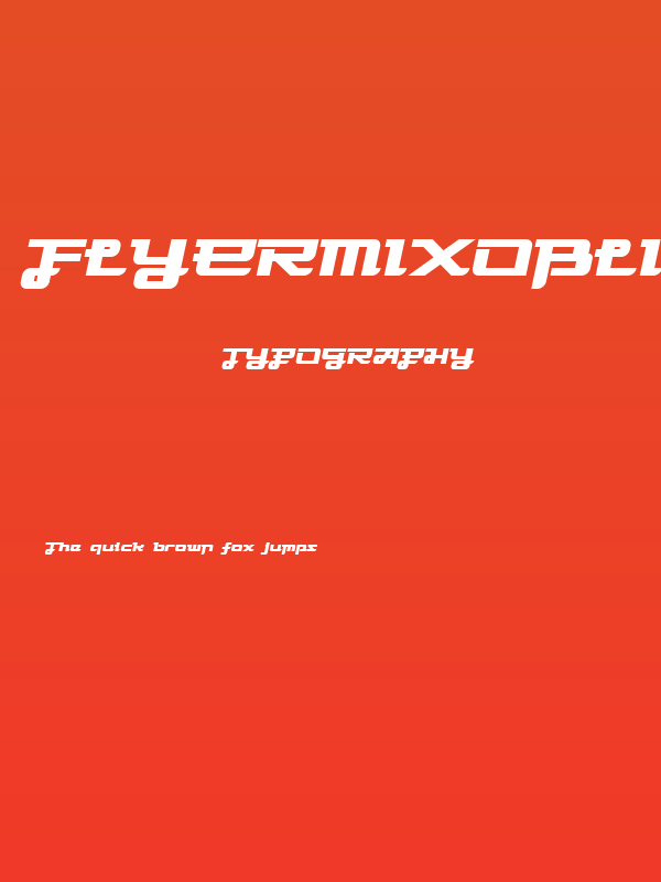 FlyermixOblique Poster