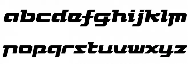FlyermixOblique फ़ॉन्ट लोअरकेस