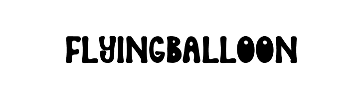Flying Balloon  Frei Schriftart Herunterladen