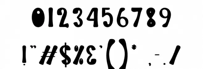 Flying Balloon Font OTHER CHARS