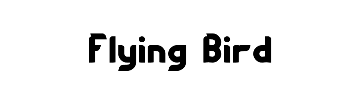 Flying Bird  नि: शुल्क फ़ॉन्ट्स डाउनलोड
