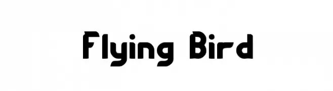 Flying Bird  Frei Schriftart Herunterladen