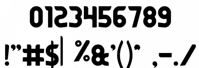 Flying Bird Font OTHER CHARS