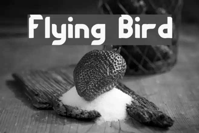 Flying Bird Font examples