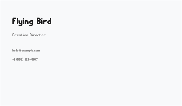 Flying Bird Business Card
