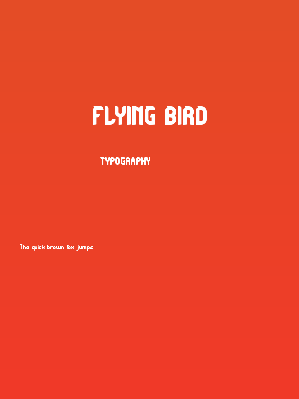 Flying Bird Poster