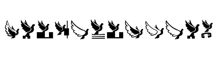 Flying Birds Regular Fonte