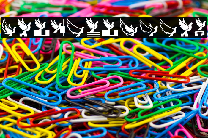 Flying Birds Regular Fonte examples
