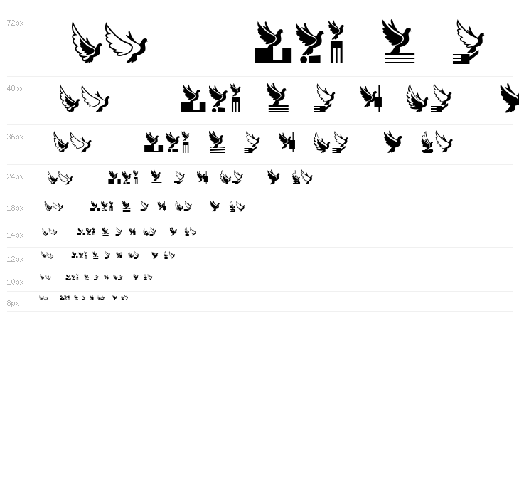 Flying Birds Regular Waterfall