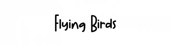 Flying Birds Font