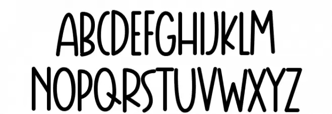 Flying Birds Font UPPERCASE