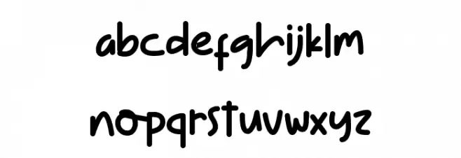 Flying Birds Font LOWERCASE