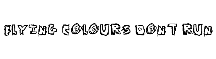 Flying Colours Don't Run  Free Fonts Download