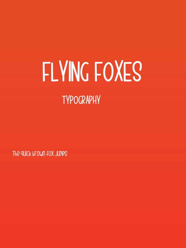 Flying Foxes Poster