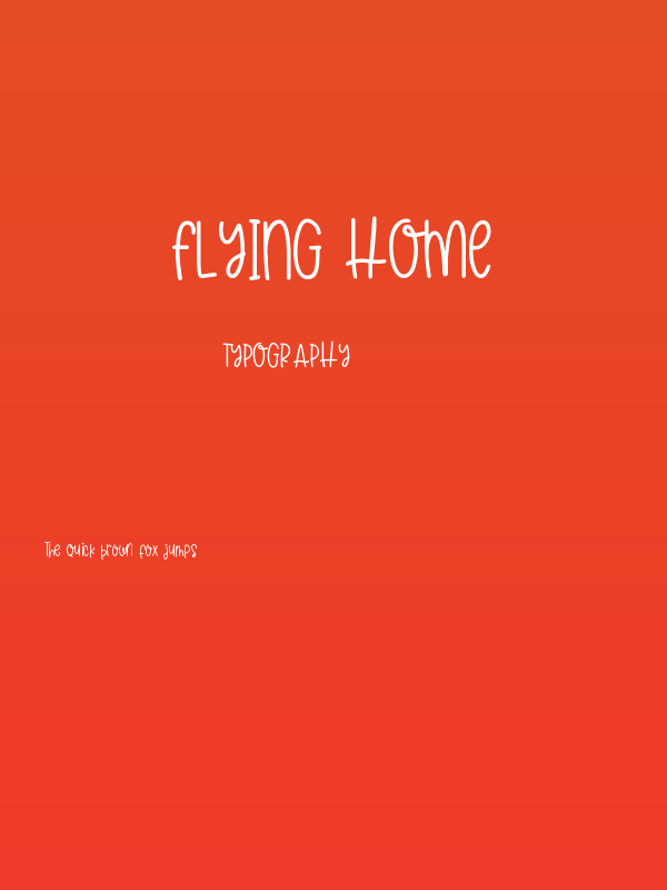 Flying Home Poster