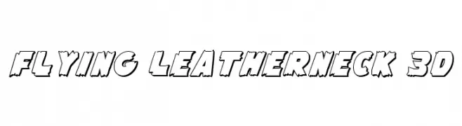 Flying Leatherneck 3D  नि: शुल्क फ़ॉन्ट्स डाउनलोड
