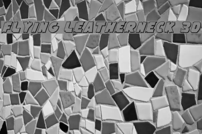 Flying Leatherneck 3D Font examples