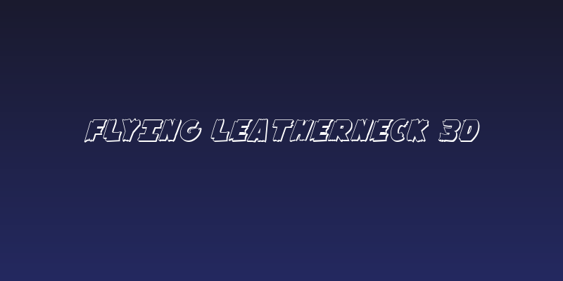 Flying Leatherneck 3D Social Header