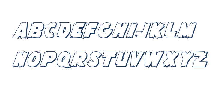 Flying Leatherneck 3D Lowercase