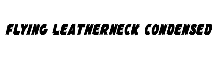 Flying Leatherneck Condensed  フリーフォントのダウンロード