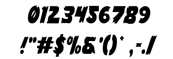 Flying Leatherneck Condensed Font OTHER CHARS