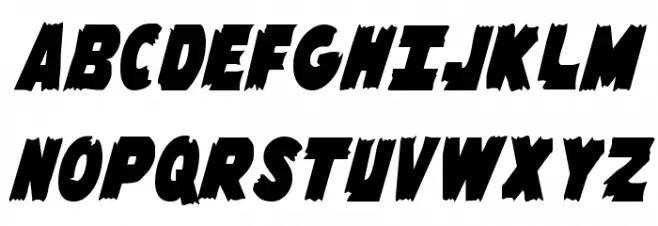 Flying Leatherneck Condensed Font Litere mari