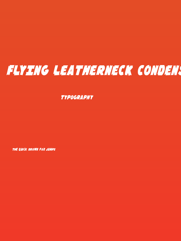Flying Leatherneck Condensed Poster