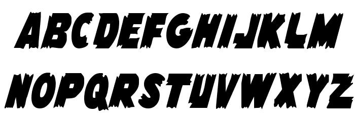 Flying Leatherneck Condensed Font LOWERCASE