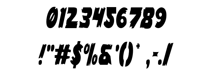 Flying Leatherneck Extra-condensed Font OTHER CHARS