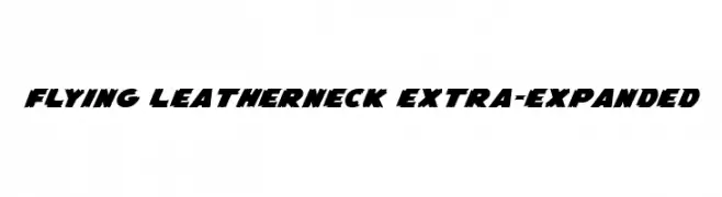 Flying Leatherneck Extra-expanded  les polices de caractères gratuit tlcharger