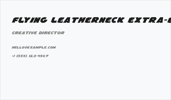 Flying Leatherneck Extra-expanded Business Card