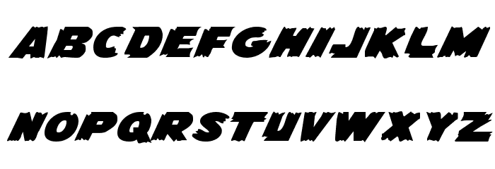 Flying Leatherneck Extra-expanded Font LOWERCASE