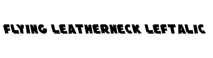 Flying Leatherneck Leftalic  Free Fonts Download