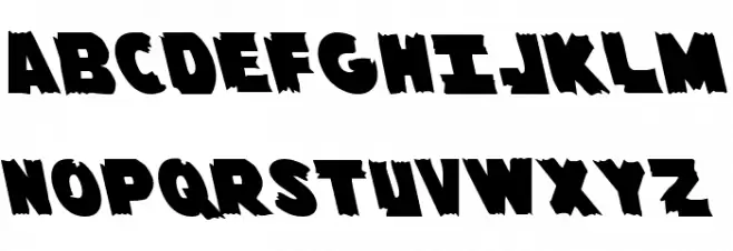 Flying Leatherneck Leftalic Polices MAJUSCULES