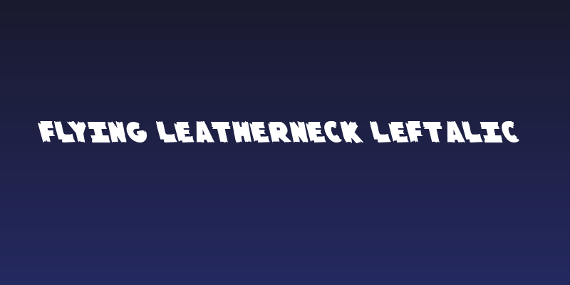 Flying Leatherneck Leftalic Social Header