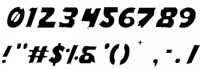 Flying Leatherneck Light Font OTHER CHARS