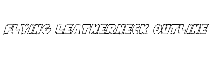 Flying Leatherneck Outline  フリーフォントのダウンロード