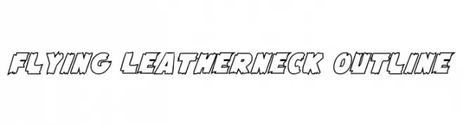 Flying Leatherneck Outline  les polices de caractères gratuit tlcharger