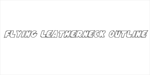 Flying Leatherneck Outline Logo