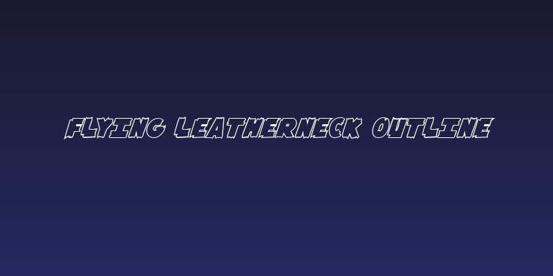 Flying Leatherneck Outline Social Header