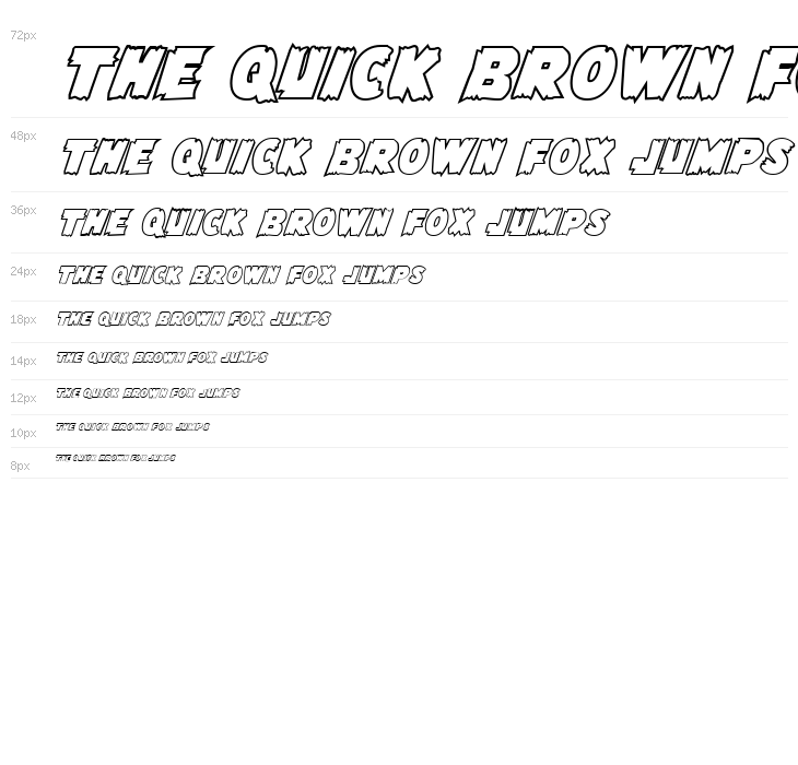 Flying Leatherneck Outline Waterfall