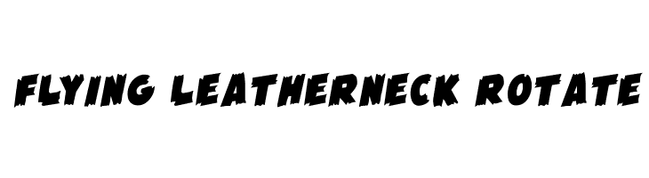 Flying Leatherneck Rotate Font