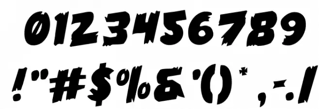 Flying Leatherneck Rotate Font OTHER CHARS