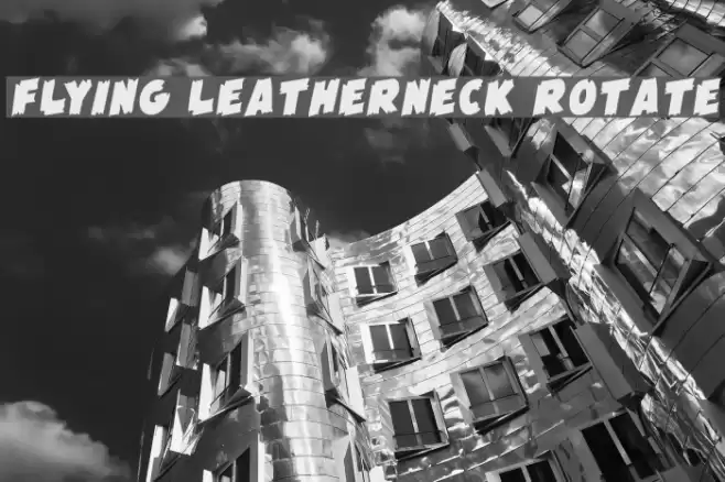 Flying Leatherneck Rotate Font examples