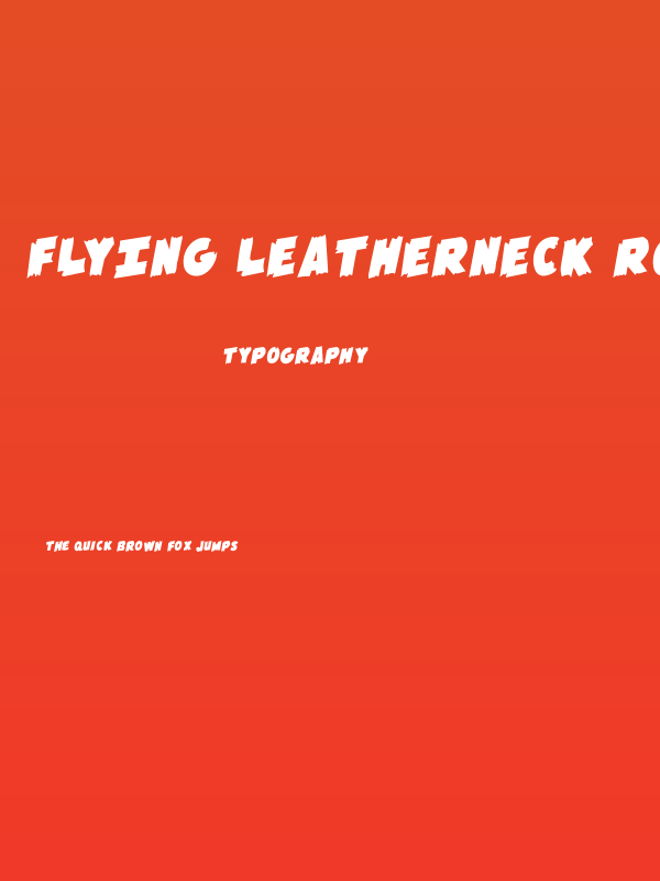 Flying Leatherneck Rotate Poster