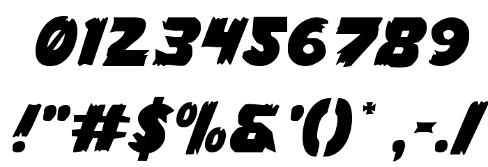 Flying Leatherneck Font OTHER CHARS
