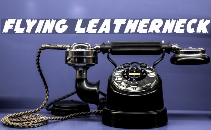 Flying Leatherneck Font examples
