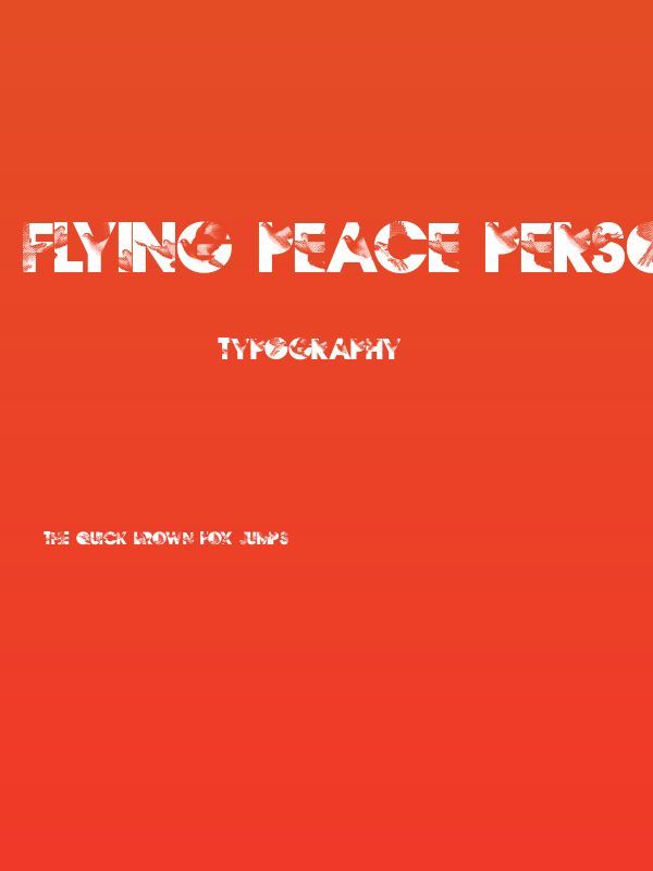 Flying Peace PERSONAL USE Regular Poster