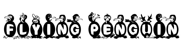 Flying Penguin Font