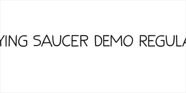 Flying Saucer DEMO Regular Logo